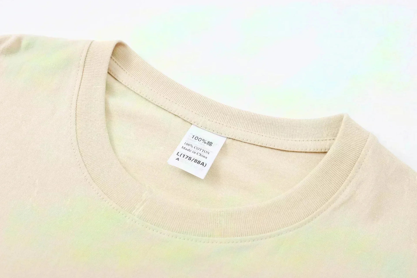 Men's T-shirt - Comfortable round-neck, casual cotton short-sleeved, soft and breathable fabric, trendy letter print