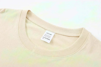 Men's T-shirt - Comfortable round-neck, casual cotton short-sleeved, soft and breathable fabric, trendy letter print