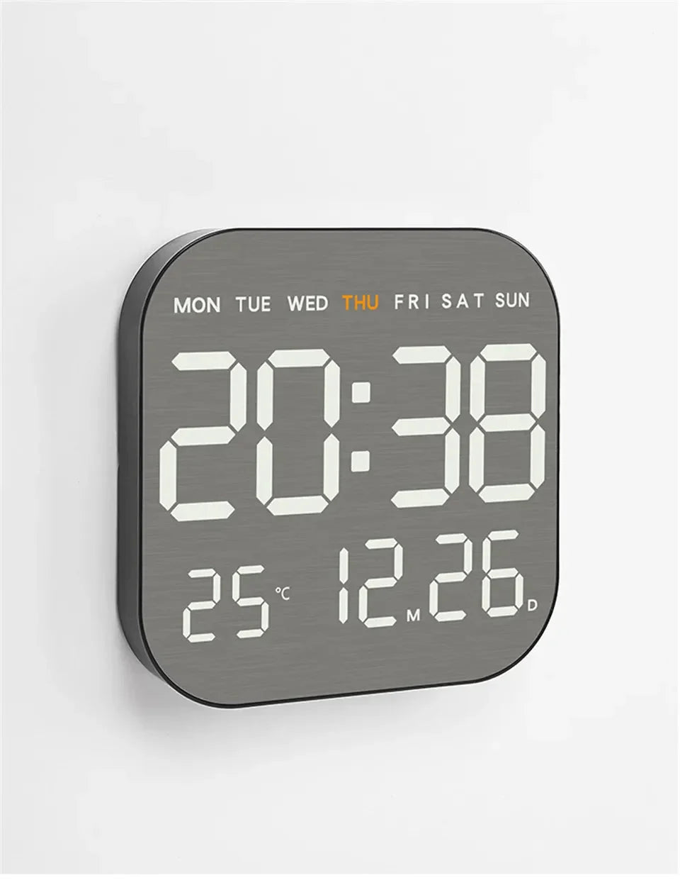 Mirror Brushed Finish Wall Clock Premium Modern Home Wall Clock