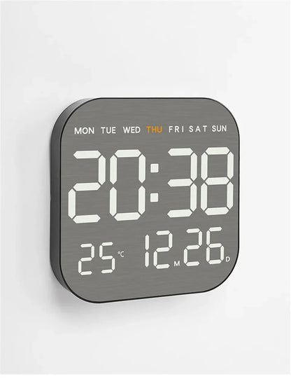 Mirror Brushed Finish Wall Clock Premium Modern Home Wall Clock