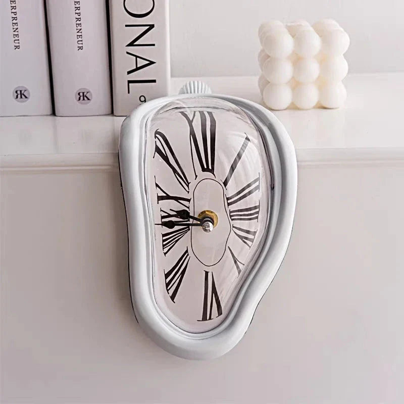 Novel Salvador Dali Style Melting Distorted Surreal Wall Clock