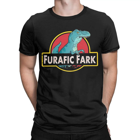 Men Furafic Fark 2 T Shirts Meme Pure Cotton Clothing Unique Short Sleeve Crewneck Tees Plus Size T-Shirts