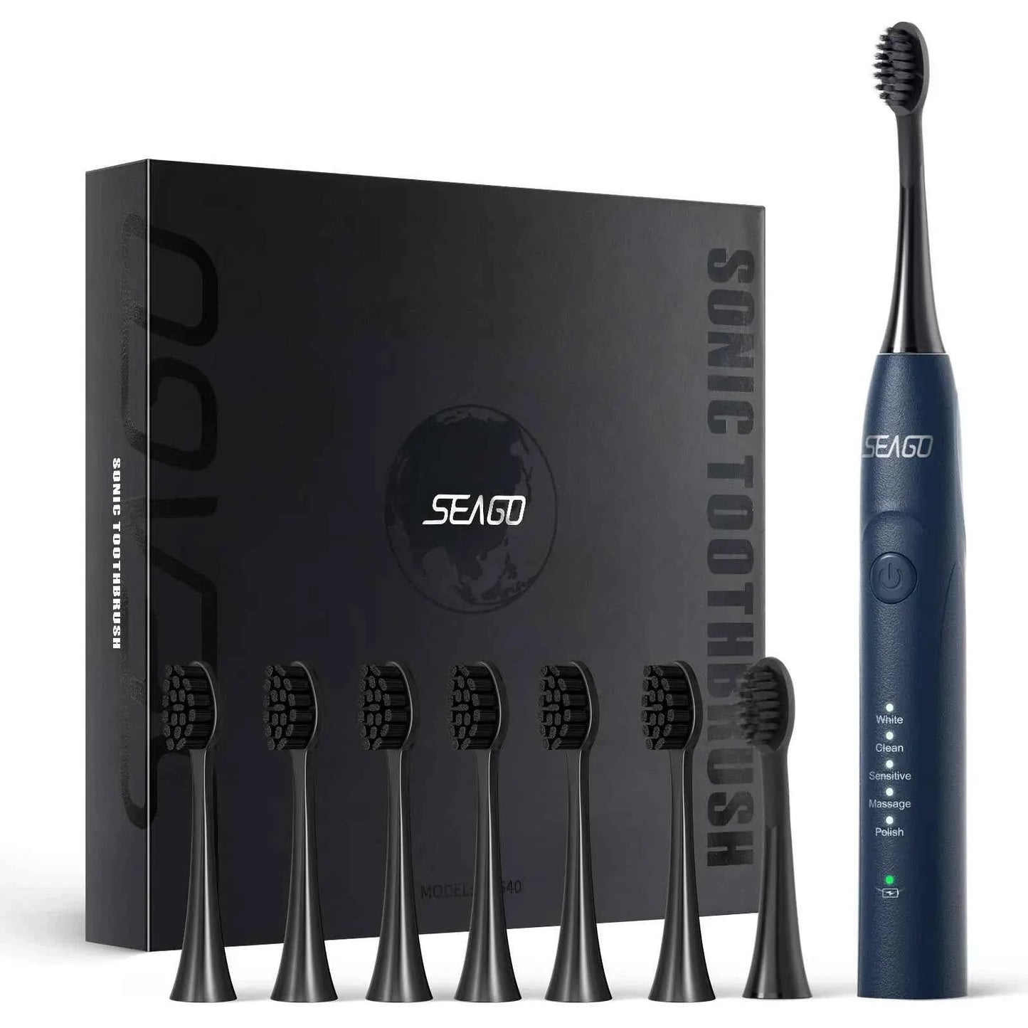 Seago Electric Toothbrush Two-engines Magnetic Core Oral Care Smart Adult Timer Brush Waterproof Brushes SG540