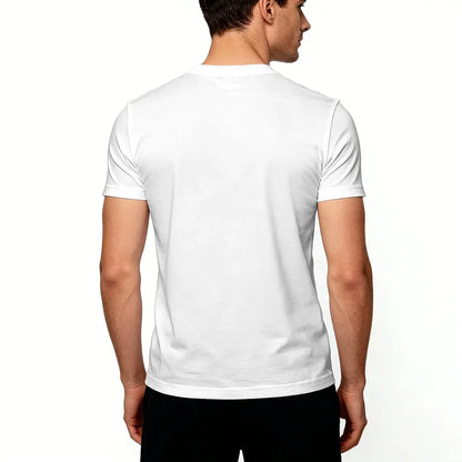 Men's Summer Short-Sleeve T-Shirts Stylish Letter Print Design Minimalist & Bold Style, Perfect for Streetwear, Outdoor Activiti