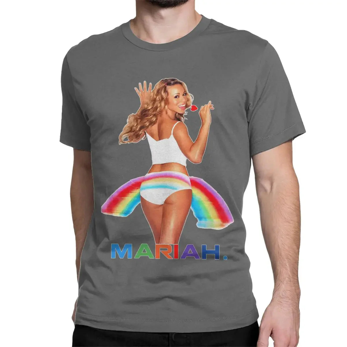 Mariahs T-Shirts for Men Women Creative 100% Cotton Tees Crew Neck Short Sleeve T Shirt Printed Tops