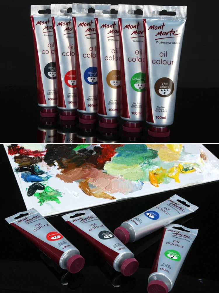 100ml Oil Paint 45 Colors Student Art Creation Special Waterproof Quick-drying Large Sticks Of Pigment School Painting Supplies