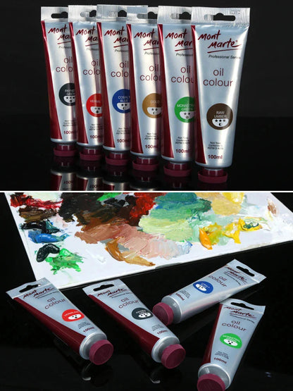 100ml Oil Paint 45 Colors Student Art Creation Special Waterproof Quick-drying Large Sticks Of Pigment School Painting Supplies