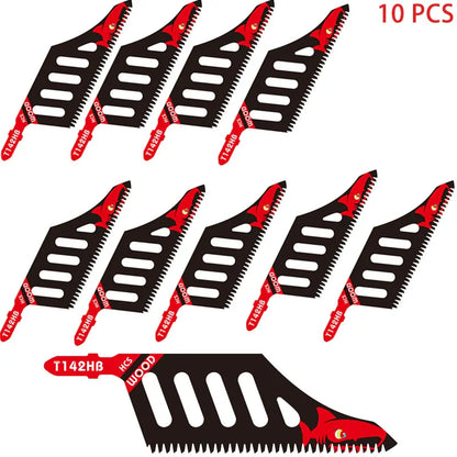 Jigsaw Blade Extra Long Heavy Duty Scroll Saw Blades T-Shank Fine Coarse Teeth for Wood Aluminum Tight Spaces