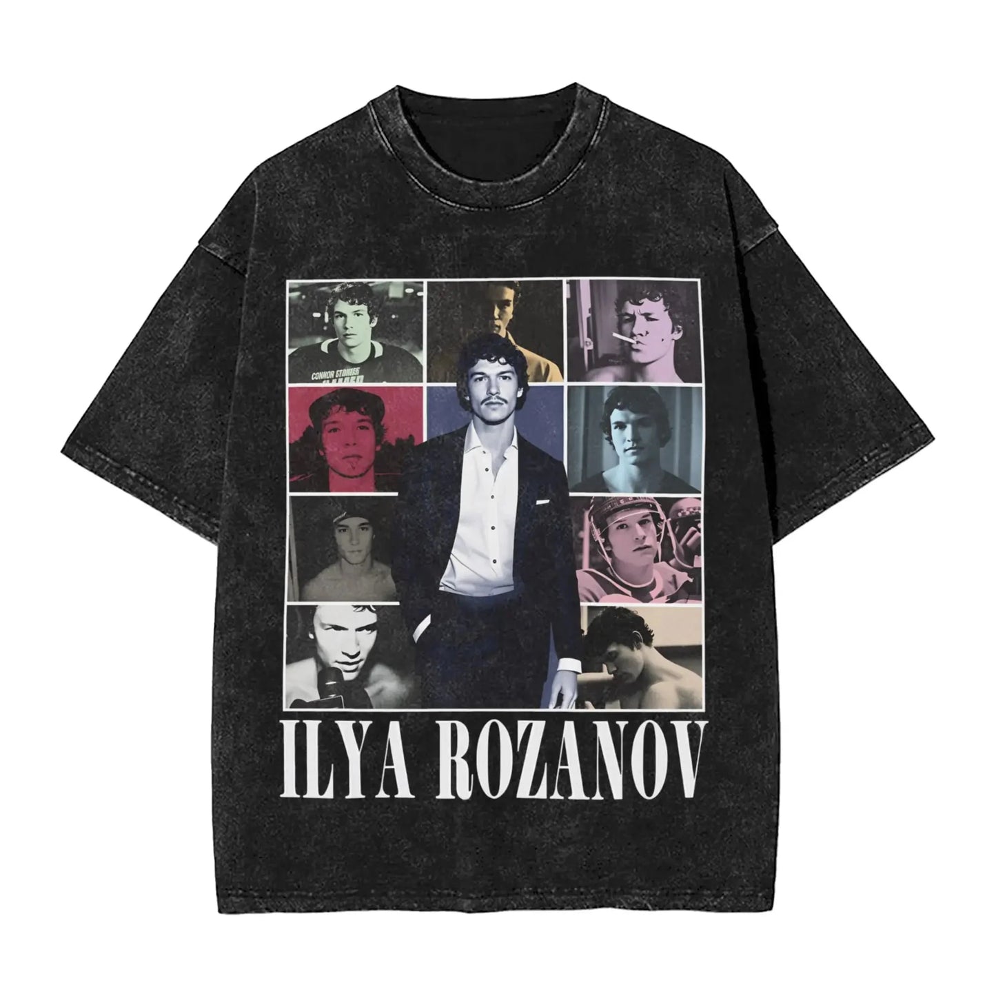 Mens T-Shirt Heated Rivalry Shane Hollander Washed T Shirts Hip Hop  Summer Tees Y2K Basic Loose Casual Tops Gift Idea