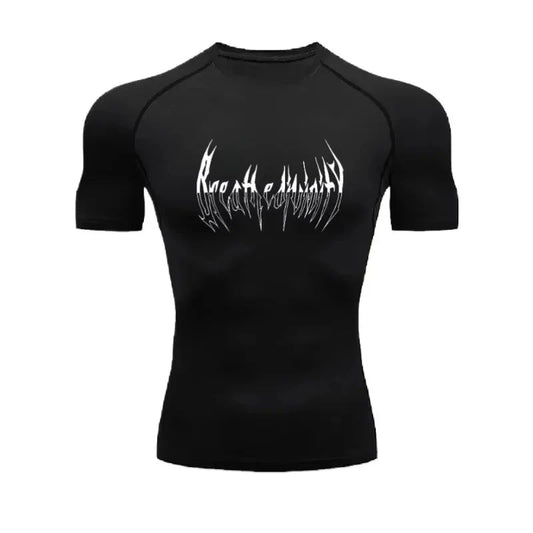 Compression t-Shirts for Mens Short Sleeve Gym Breathable Workout Fitness Undershirts Quick Dry Athletic High Elasticity Tops