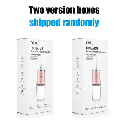 Portable Cordless Teeth cleaning machine Travel Oral Irrigator USB Rechargeable 3 Modes 4 Jet Tips IPX7 Mouth Washing Machine