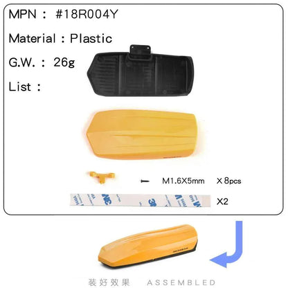 RCDream 1/18 Scale Roof Rack Roof Box for 1/18 1/24 1/12 RC Crawler Truck TRX4M Bronco AX24 #18R004