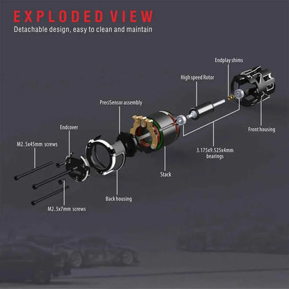 RC Car Surpasshobby Rocket 540 V5R Sensored Brushless Drift Racing Motor for 1/10 1/12 1/14 RC Car Competition Modified Truck