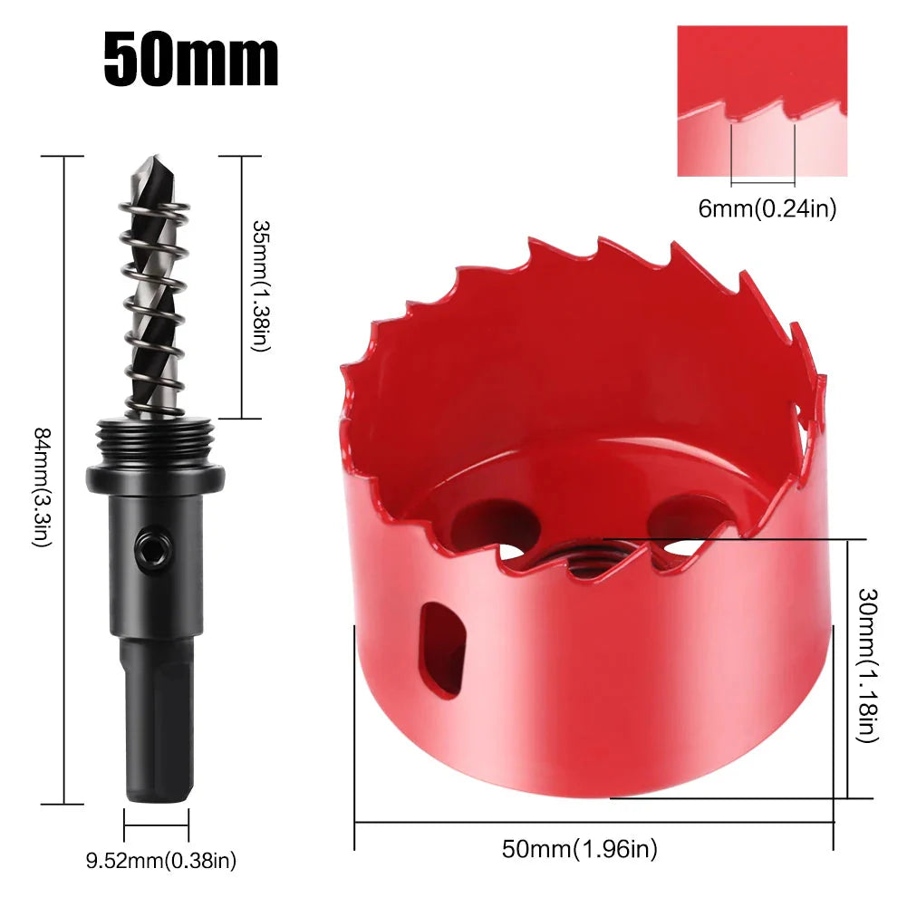 1pc 15-200mm M42 Bi-Metal Hole Saw HSS Drill Bit for Metal Iron Aluminum Stainless Plastic DIY Wood Cutter Tools