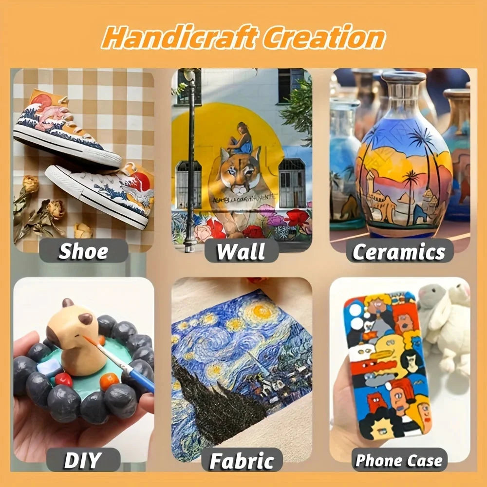Acrylic Paint Professional Grade Painting Pigments Art Painting Waterproof Pigment Handicraft CreationIndoor Outdoor Creation