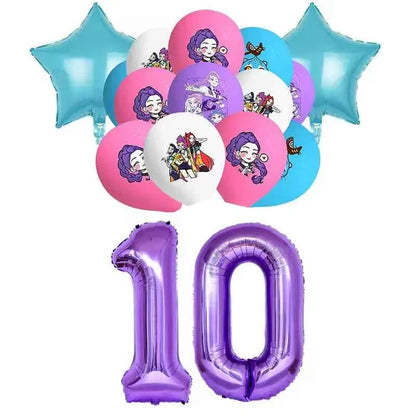 K-Pop Demon Hunters Birthday Decorations Girls Birthday Party Tableware Balloons Set Cup Plates Girls Favor Kpop Warriors Supply