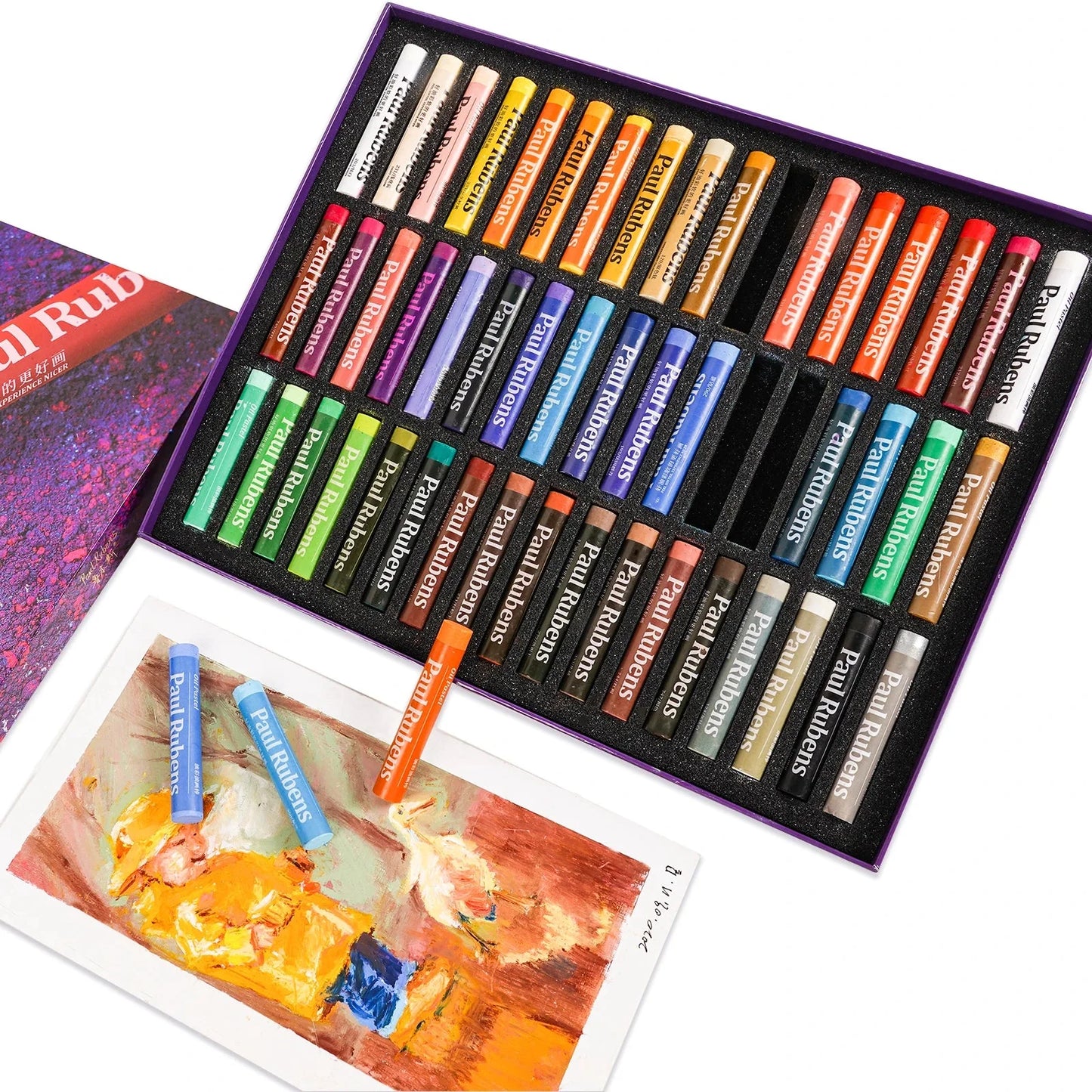 Paul Rubens Oil Pastels Professional Soft Oil Pastels for Artists, Beginners, Students, Kids Art Supplies