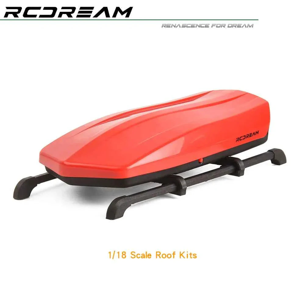 RCDream 1/18 Scale Roof Rack Roof Box for 1/18 1/24 1/12 RC Crawler Truck TRX4M Bronco AX24 #18R004
