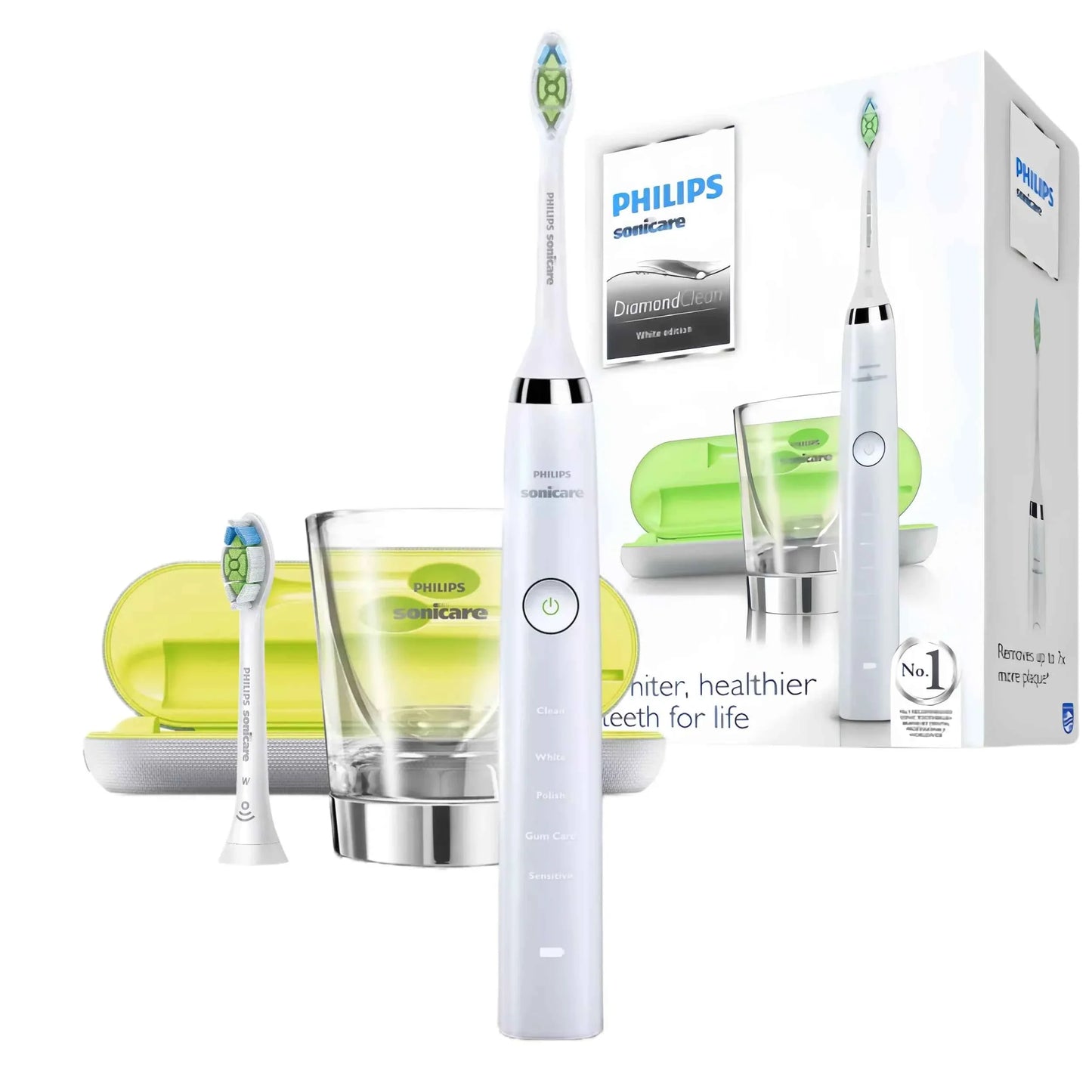 Philips Sonicare Diamond Clean HX9362 Electric Toothbrush Handle,Equipped with a travel charging case and two brush heads