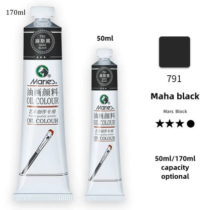 Marie's Oil Paint 170ML Oil Painting Art Creation Pigment Large Oil Paint Paint Single Commonly Used 24 Colors