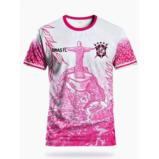 New Brazilian Men's and Women's Football T-shirts Designed for Young People in Rio De Janeiro To Train for Football Matches