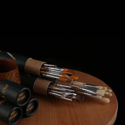 Art Secret #1201 #1203 #1204 Professional Painters For Acrylic And Watercolor Brush Sets (12 Pieces) Art Supplies