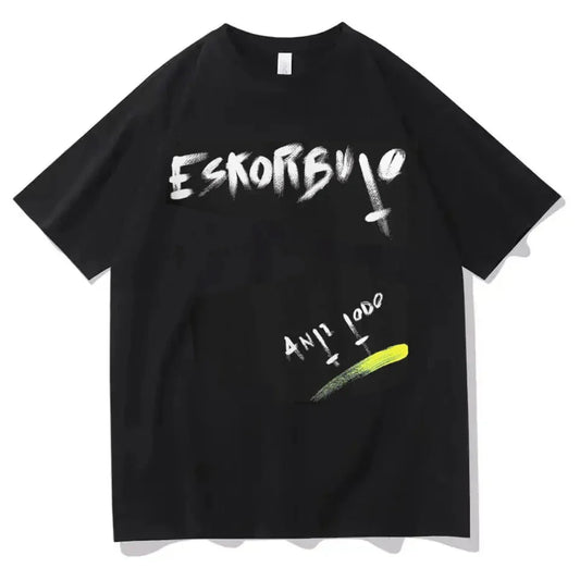 Mens T-Shirt Eskorbuto T Shirts Hipster ANTITODO Summer Tees Pure Cotton Crewneck Short Sleeve Casual Loose Tops Male T Shirt