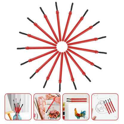 100Pcs Paint Brushes for Toddlers 2-4 Years Art Watercolor Acrylic Pigment Portable Durable PP Material Easy to Clean