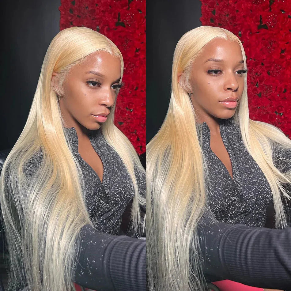 613 Blonde Lace Front Wig Human Hair  Wig  For Wowen Bone Straigh Human Hair Wigs 13X6 Hd Lace Frontal Wig 13X4 Lace Wigs