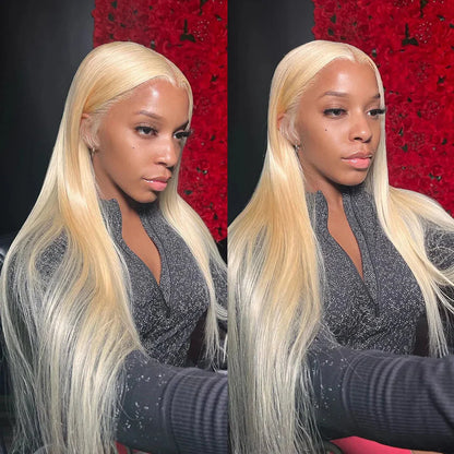 613 Blonde Lace Front Wig Human Hair  Wig  For Wowen Bone Straigh Human Hair Wigs 13X6 Hd Lace Frontal Wig 13X4 Lace Wigs
