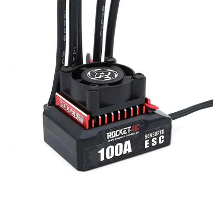 ROCKET-RC 100A ESC Sensored Brushless Electric Speed Controller 2-3S for 1/10 RC Drift Car 380/390/540 Sensored Brushless Motor