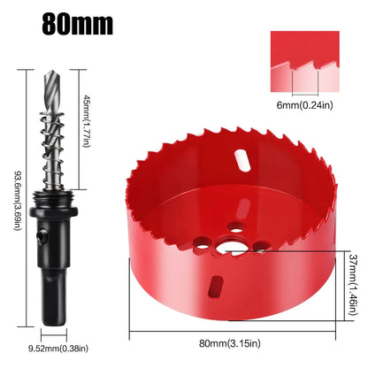 1pc 15-200mm M42 Bi-Metal Hole Saw HSS Drill Bit for Metal Iron Aluminum Stainless Plastic DIY Wood Cutter Tools