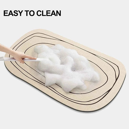 Bathroom Carpet Mat Bathroom Modern Diatomaceous Earth Bath Mat Soft and Comfortable Suitable for The Bathroom Floor  Mat