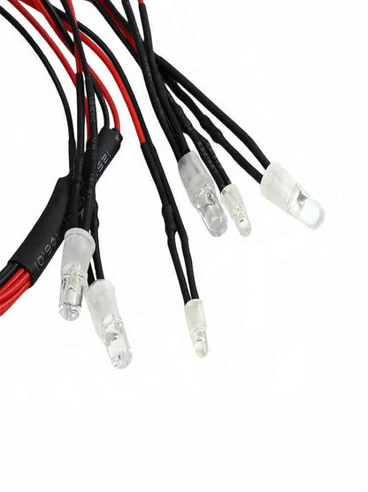 RC model car lights, 2 lights, 4 lights, 6 lights, 8 lights, red and white lights, 3/5mm LED cup, RC spotlights, white light