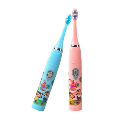 Children Electric Toothbrush USB Rechargeable Colorful Cartoon Brush Ultrasonic Smart Timer Soft Hair Tooth Brush Oral Cleaning