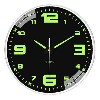 Glow In The Dark Luminous Numbered Round Clock
