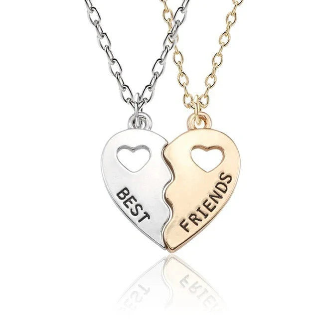 New Best Friends Necklace For Women Girls Broken Heart Puzzle Musical Note Pendant Necklaces BFF Friendship Forever Jewelry Gift