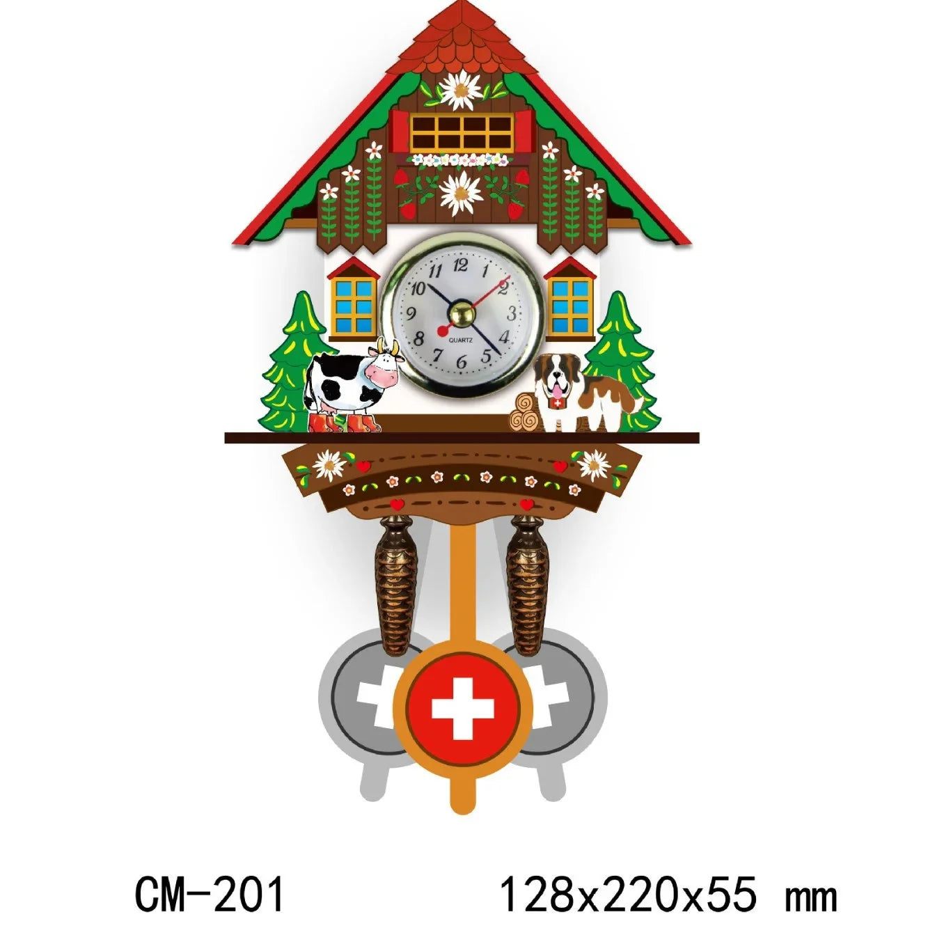 Wooden Hanging Wall Clock Bird Alarm Clock Cuckoo Clocks For Home Decoration Quartz Watch Decorative Home Decor