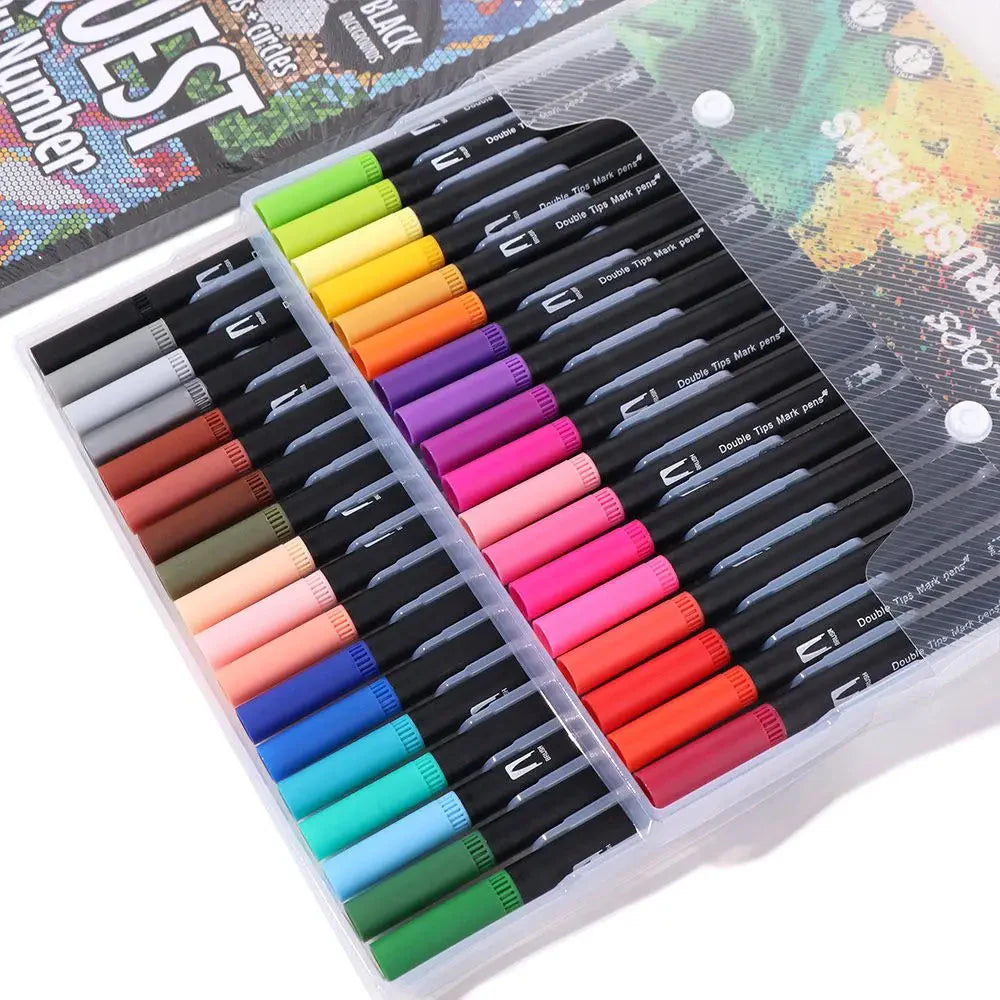Cartoon Activity Color Painting Book Educational Paper Paint By Numbers Quick-drying DIY Drawing Learning Book Home Decor