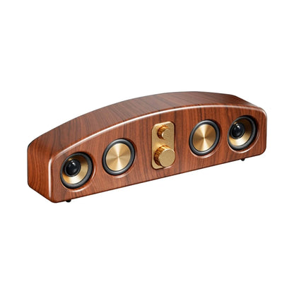 New Wireless BlueTooth Loudspeaker Box Wood Grain Retro Desktop High-power 3D Stereo Subwoofer Computer Audio Portable Sound-bar