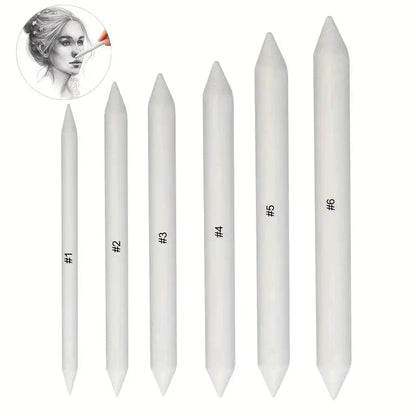 Art Supplies Drawing Tool Stump Rice Paper Sketch Double Head Smudge Stick Blending Stick White Drawing Pen Sketching Pencil