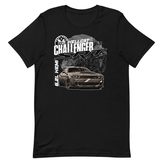Challenger SRT 6.2L Hemi, Scat Pack shirt, Doddgge Challenger shirt, Mopar shirt