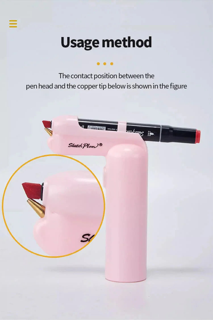 Art Electric Spray Pen Airbrush Set Inkjet Painting Brush Washable Spray Painting Hand Drawn Art Supplies Multi-function Color