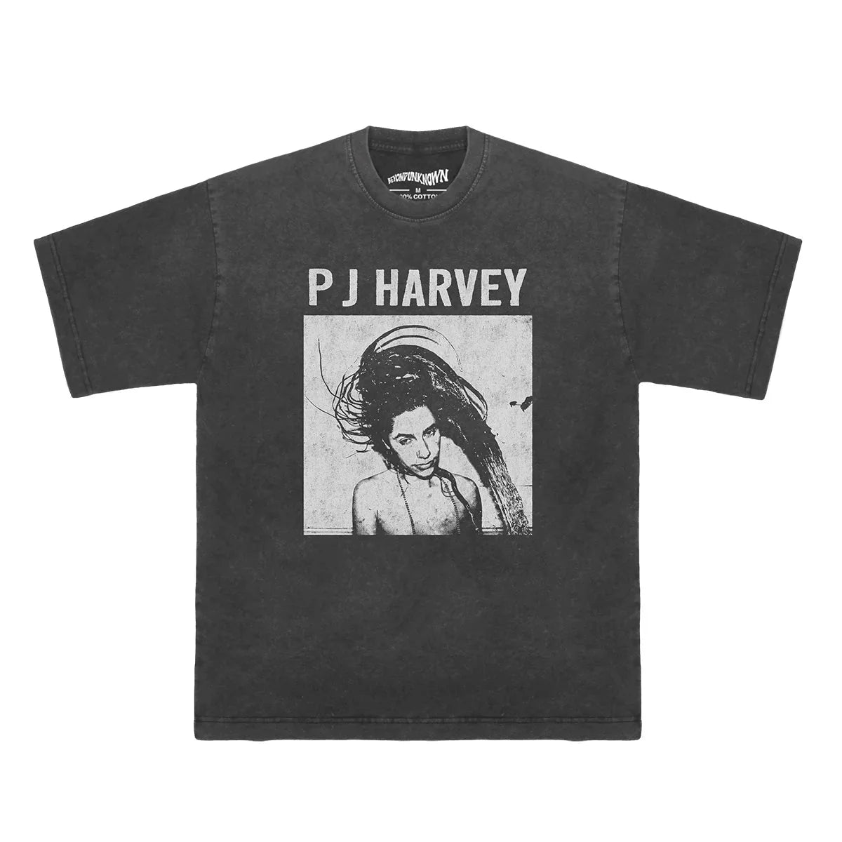 PJ Harvey T-Shirt Rid Of Me Indie Rock Singer John Parish Kate Bush Printed Short Sleeves Men's Printed Loose Clothing Shirt
