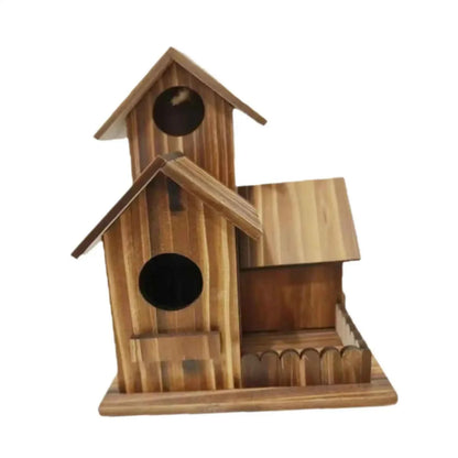 Bird House for Outside Hummingbird Nest Easy Hanging Birdhouse Outdoor Birdhouse Room Wooden, for Outdoor Decor