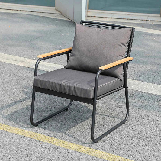 4-Piece Rattan Outdoor Furniture Set - Modern Wicker Sofa & Table for Garden & Patio