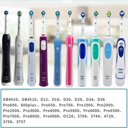 Oral-B EB50 Cross Action Teeth Clean Round Head Replacement Brush Heads for Adult Rotation Type Tooth Brush Black 4PC/Pack
