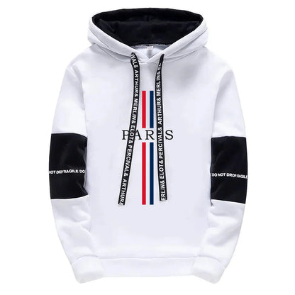 Paris Fashion Hoodies for Men High Quality Hooded Long Sleeve Sweatshirts All Season Daily Casual Sports Pullover Men's Clothes