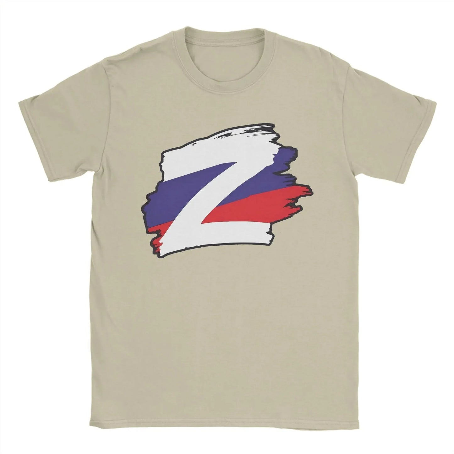 Men T-Shirts Russian Z Peace Unite Funny Cotton Tees Short Sleeve  T Shirts Crew Neck Clothing Gift Idea