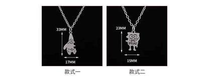 2 Pcs/ Set Fashion Best Friends Honey Love Couple Pendant Necklace Choker Gift Friendship Jewelry Wholesale